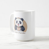 Cute Panda with Coffee コーヒーマグカップ (正面左)