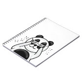 Cute Panda With Glasses ノートブック (左側)