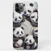 Cute Pandas Group Photo Case-Mate iPhoneケース (裏面)