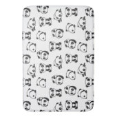 Cute Pandas Pattern  バスマット (正面縦)