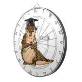 Cute pangolin graduating cartoon  ダーツボード (正面右)