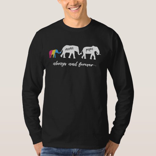 Cute Pansexual Elephant Parent Tシャツ (正面)