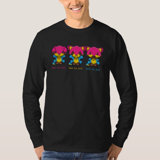 Cute Pansexual Fox Tシャツ (正面)