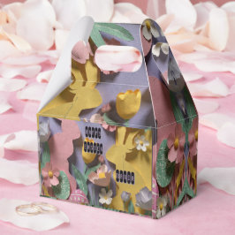 Cute Paper Cut Bunny Easter Party Gift Box フェイバーボックス