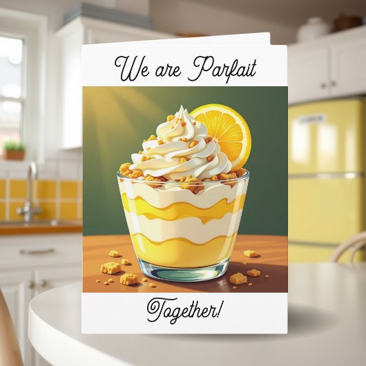 Cute Parfait Happy Anniversary Love カード