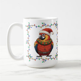 Cute Parrot Christmas Mug コーヒーマグカップ