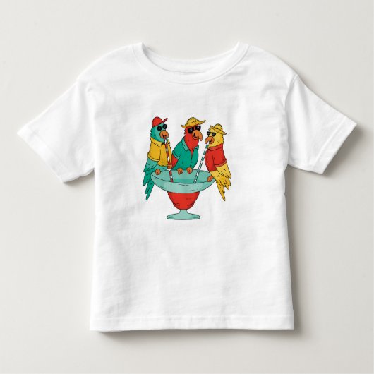 Cute Parrot Design T-Shirt トドラーTシャツ (正面)