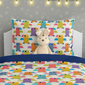 Cute Parrot Pattern on Cream 枕カバー