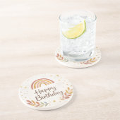 | Cute Party Drink Coaster | Kids Birthday Decor | コースター (側面)