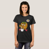 Cute Pasta Polo Eating Noodles T-Shirt Tシャツ (正面フル)