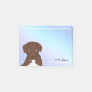Cute Pastel グラデーション Red Bi Aussie Name Post-it Not ポストイット