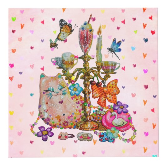 Cute Pastel フォトキューブ (正面)