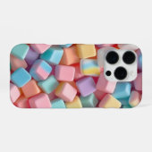Cute Pastel Abstract Blocks Phone Sticker iPhoneケース (裏面横)