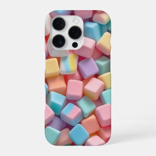 Cute Pastel Abstract Blocks Phone Sticker iPhoneケース (裏面)
