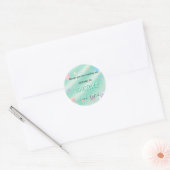 Cute Pastel Aesthetic Stickers  ラウンドシール (封筒)