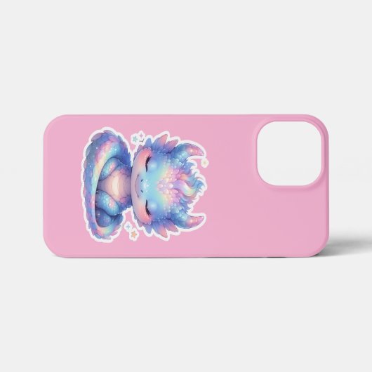 Cute Pastel Baby Dragon  iPhoneケース (裏面横)