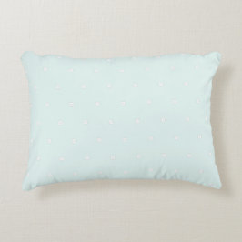 Cute pastel background Polka dots Nursery Blue アクセントクッション
