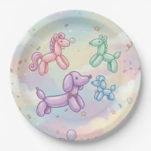 Cute Pastel Balloon Animal Birthday