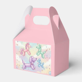 Cute Pastel Balloon Animal Birthday Girl フェイバーボックス