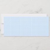 Cute Pastel Blue Brown Baby Bear Pilot On Plane 招待状 (裏面)