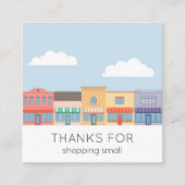 Cute Pastel Buildings Modern 割引カード (正面)