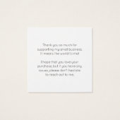 Cute Pastel Buildings Modern Order Insert Card (裏面)