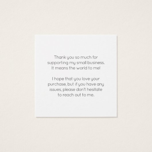 Cute Pastel Buildings Modern Order Insert Card (裏面)