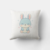 Cute Pastel Bunny Baby Onesie クッション (裏面)
