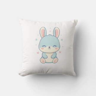 Cute Pastel Bunny Baby Onesie クッション