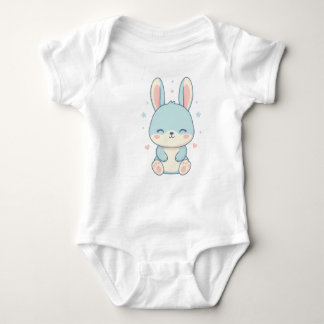 Cute Pastel Bunny Baby Onesie ベビーボディスーツ