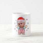 Cute Pastel Cartoon Character Mug Wrap with Blank コーヒーマグカップ (中央)