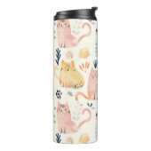 Cute pastel cat pattern  タンブラー (回転左)