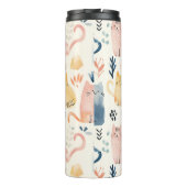 Cute pastel cat pattern  タンブラー (裏面)