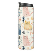 Cute pastel cat pattern  タンブラー (回転右)
