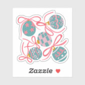 Cute Pastel Christmas Ornament Sticker シール (シート)