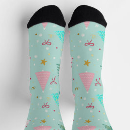 Cute Pastel Christmas Socks ソックス