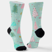 Cute Pastel Christmas Socks ソックス (傾斜あり)