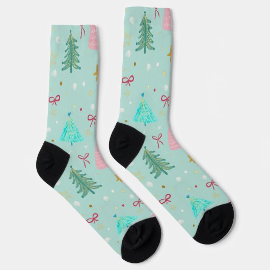 Cute Pastel Christmas Socks ソックス (右)