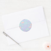Cute Pastel Cloud & Star Sticker Sheet ラウンドシール (封筒)