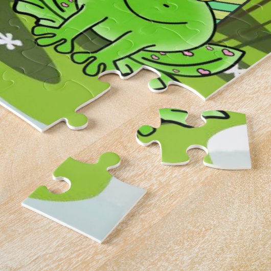 Cute Pastel Colors Puzzles Happy Birthday ジグソーパズル (側面)