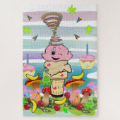 Cute Pastel Colors Puzzles Happy Birthday ジグソーパズル (縦)