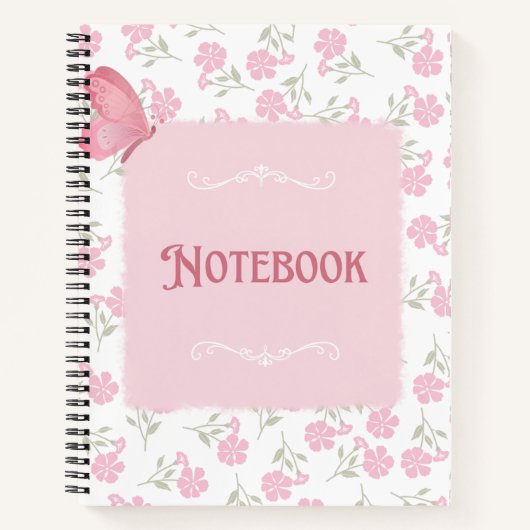 Cute Pastel Diary Notebook | Soft Aesthetic Journa ノートブック (正面)