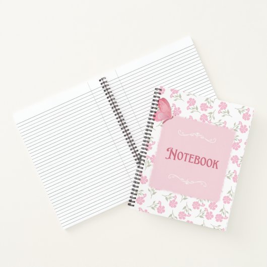 Cute Pastel Diary Notebook | Soft Aesthetic Journa ノートブック (内部)