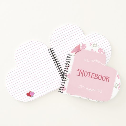 Cute Pastel Diary Notebook | Soft Aesthetic Journa ノートブック (内部)