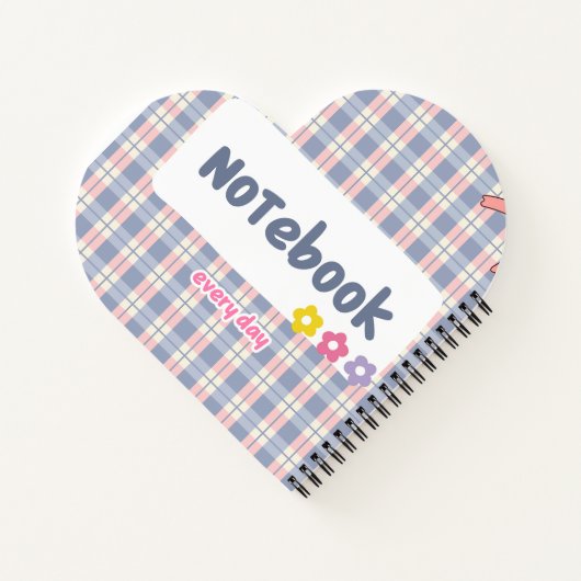 Cute Pastel Diary Notebook | Soft Aesthetic Journa ノートブック (裏面)