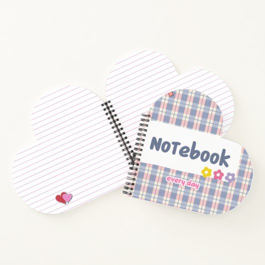Cute Pastel Diary Notebook | Soft Aesthetic Journa ノートブック (内部)