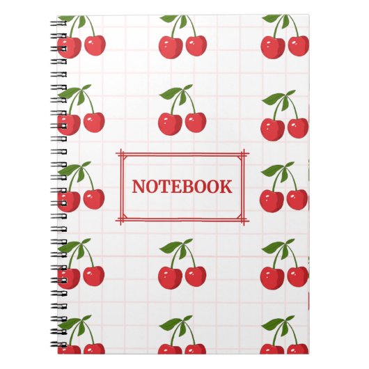 Cute Pastel Diary Notebook | Soft Aesthetic Journa ノートブック (正面)
