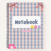 Cute Pastel Diary Notebook | Soft Aesthetic Journa ノートブック (正面)