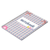 Cute Pastel Diary Notebook | Soft Aesthetic Journa ノートブック (左側)