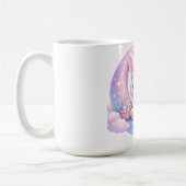 Cute Pastel Easter Bunny Mug – Moon Aesthetic コーヒーマグカップ (左)